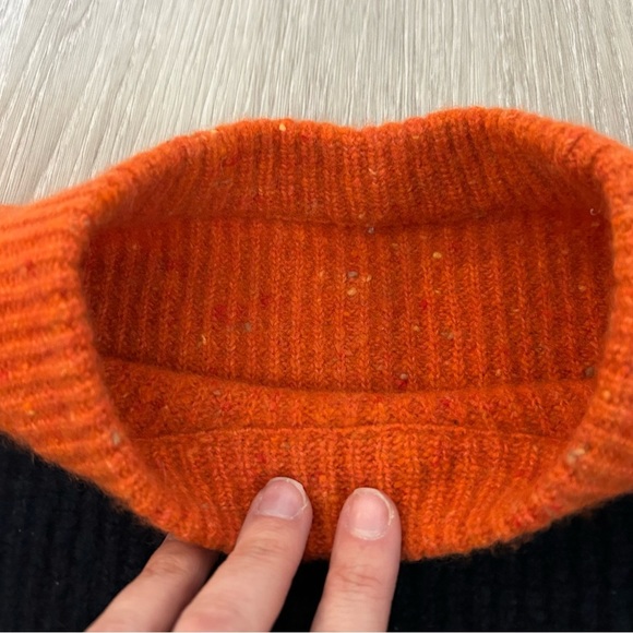 A.L.C. Multicolor Striped Sweater - Orange, Black, Pink, Gray - Picture 6 of 9